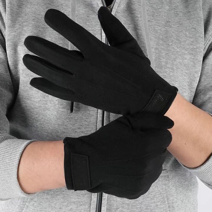 Guantes de invierno antideslizantes con pantalla táctil y dedos completos