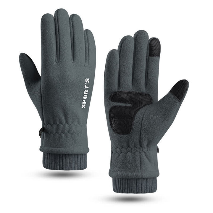 Guantes con puños elásticos afelpados y gruesos para clima frío