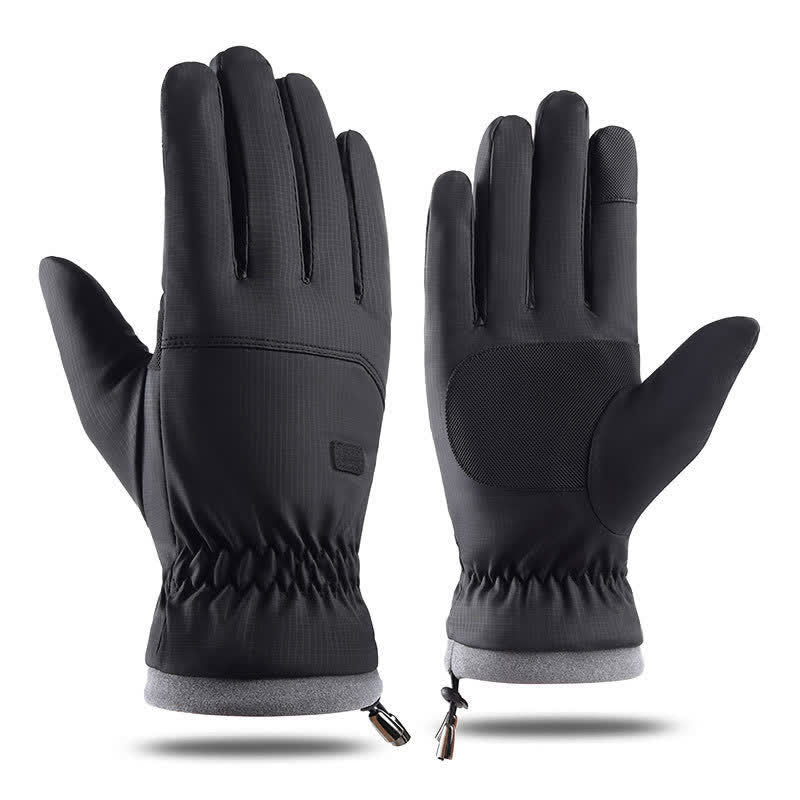 Guantes de montar con puños elásticos y pantalla táctil para exteriores en invierno