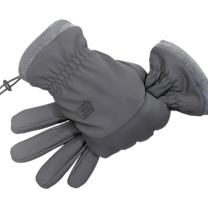 Guantes de montar con puños elásticos y pantalla táctil para exteriores en invierno