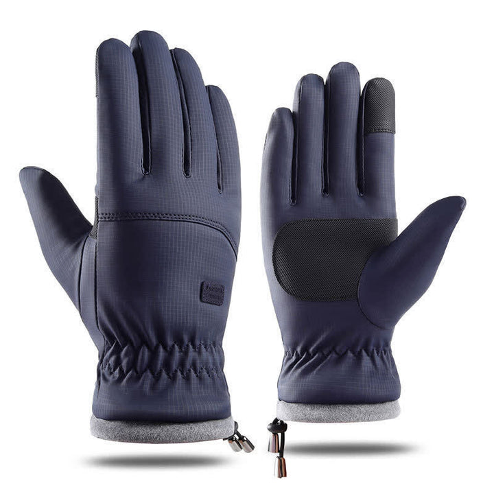 Guantes de montar con puños elásticos y pantalla táctil para exteriores en invierno