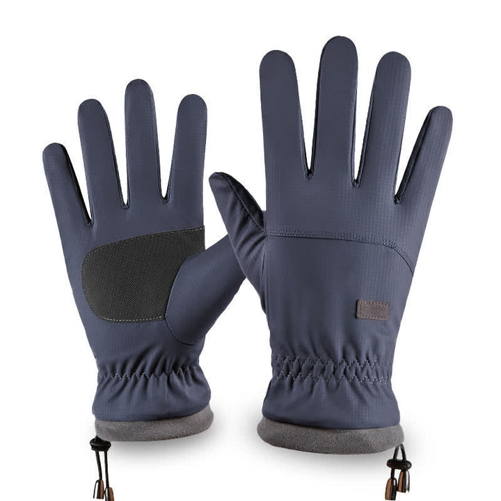 Guantes de montar con puños elásticos y pantalla táctil para exteriores en invierno