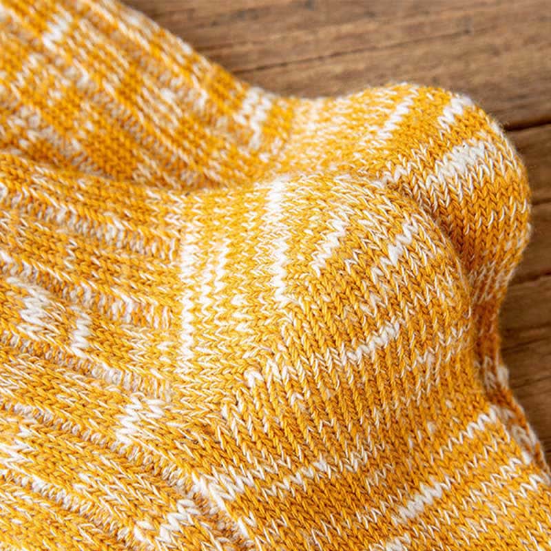 10 pares de calcetines de rayas con estampado de copos de nieve