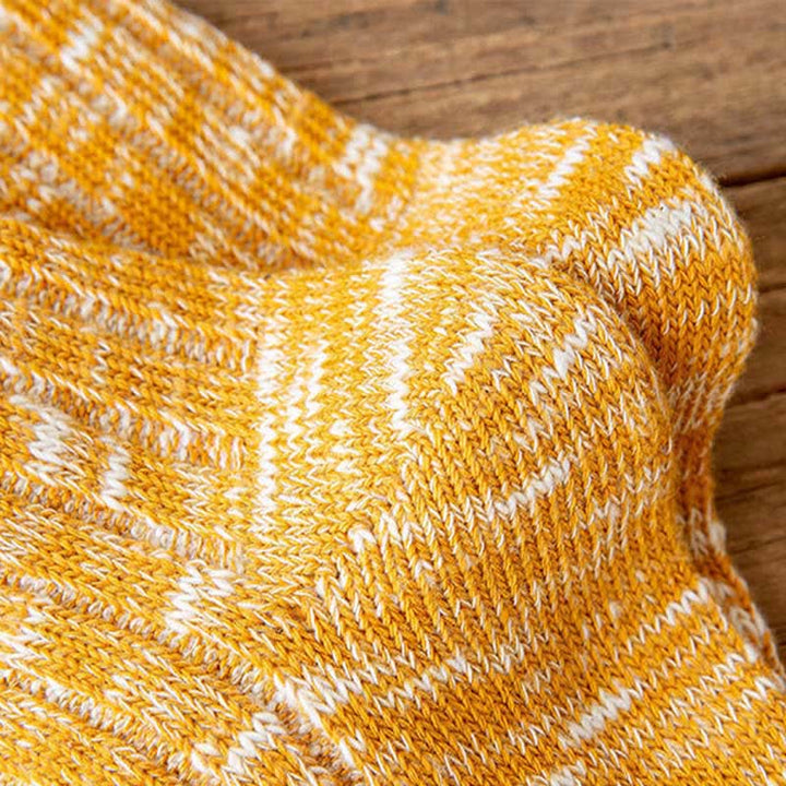 10 pares de calcetines de rayas con estampado de copos de nieve