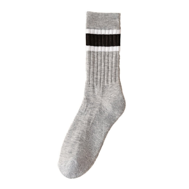 Calcetines casuales de rayas en bloques multicolor