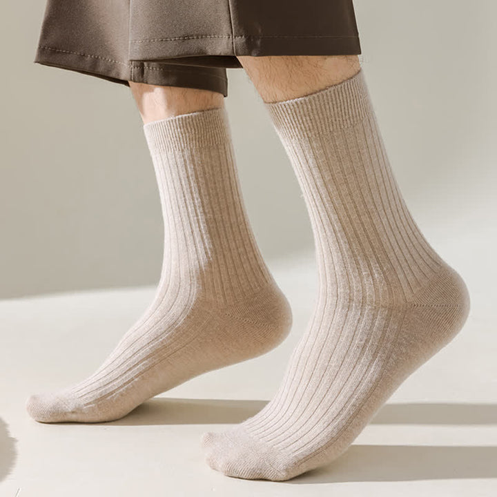 Calcetines de hombre cómodos, transpirables y de color sólido