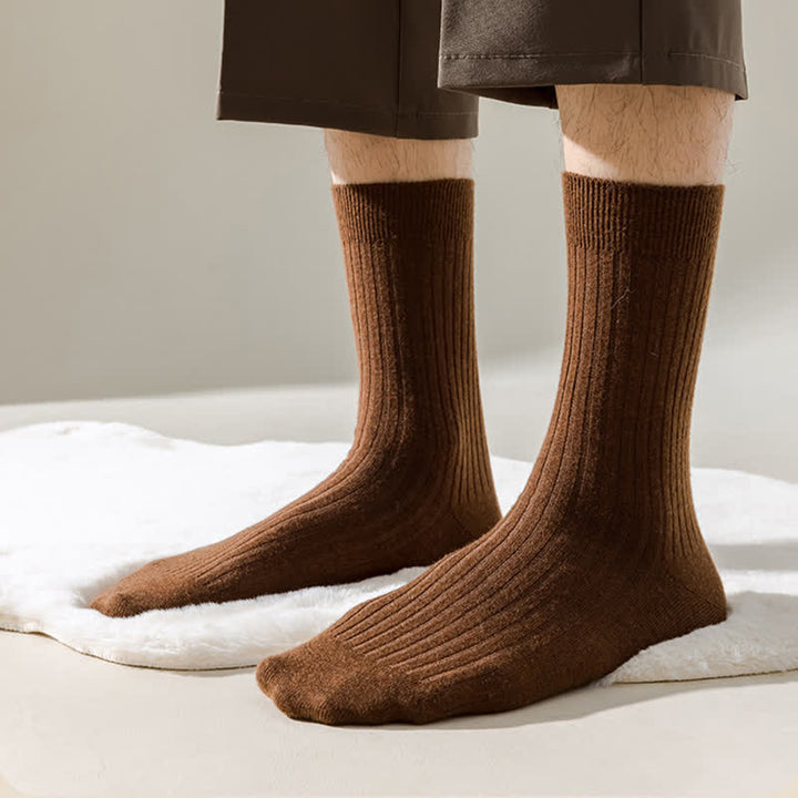 Calcetines de hombre cómodos, transpirables y de color sólido