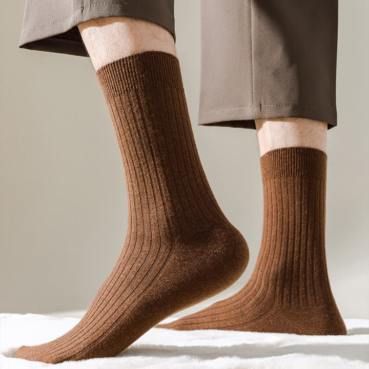 Calcetines de hombre cómodos, transpirables y de color sólido