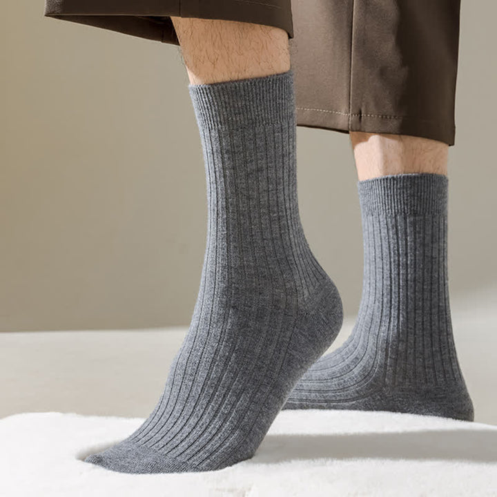 Calcetines de hombre cómodos, transpirables y de color sólido