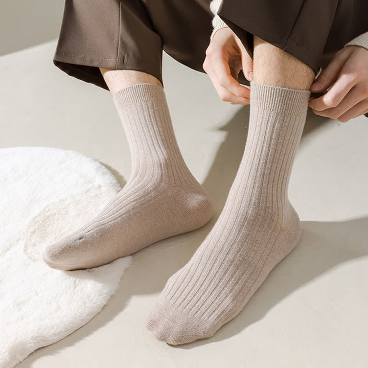 Calcetines de hombre cómodos, transpirables y de color sólido
