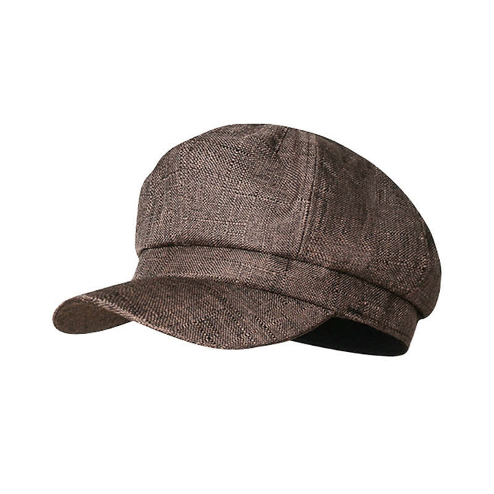 Sombrero de boina transpirable octogonal vintage Newsboy
