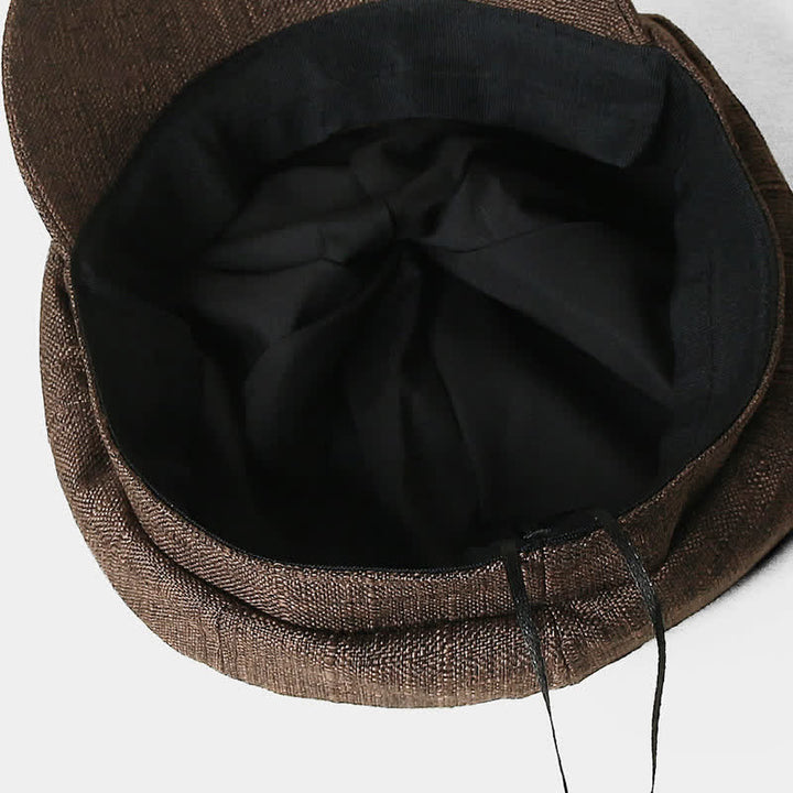 Sombrero de boina transpirable octogonal vintage Newsboy