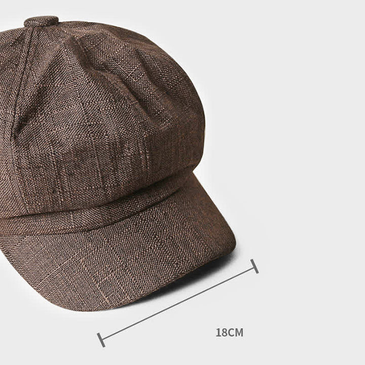 Sombrero de boina transpirable octogonal vintage Newsboy