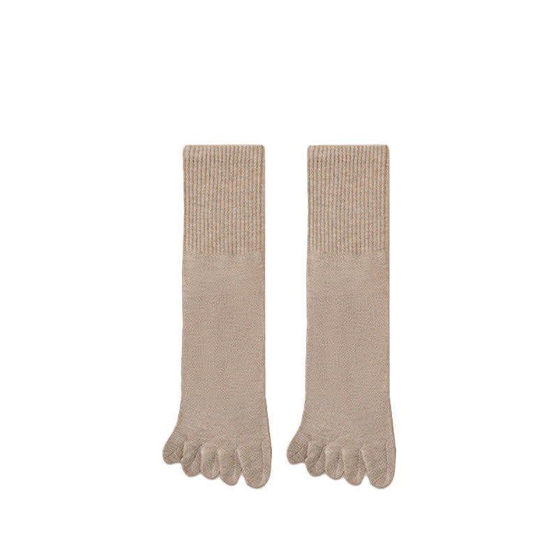 Calcetines deportivos de mezcla de lana con puntera dividida para hombre