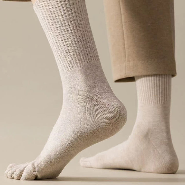 Calcetines deportivos de mezcla de lana con puntera dividida para hombre