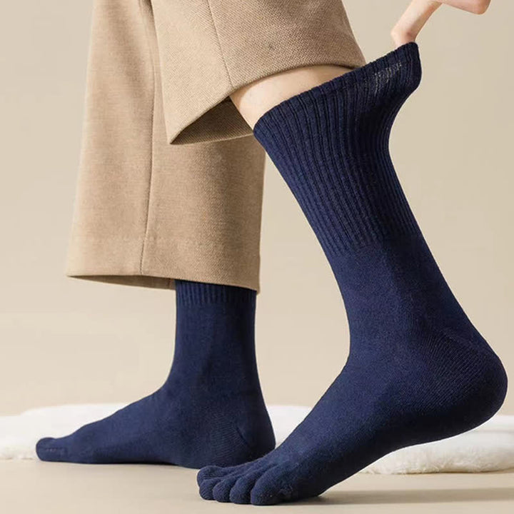 Calcetines deportivos de mezcla de lana con puntera dividida para hombre