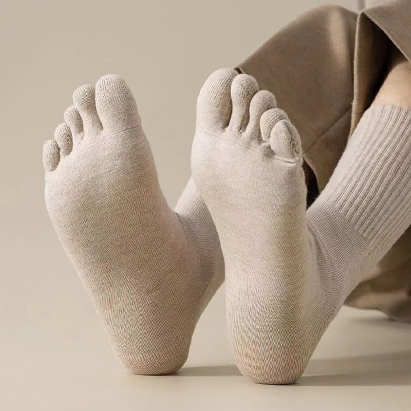 Calcetines deportivos de mezcla de lana con puntera dividida para hombre