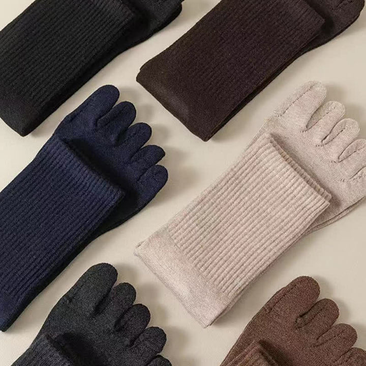 Calcetines deportivos de mezcla de lana con puntera dividida para hombre
