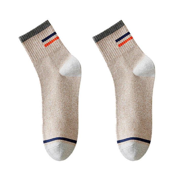 Calcetines de hombre con estampado de rayas de moda
