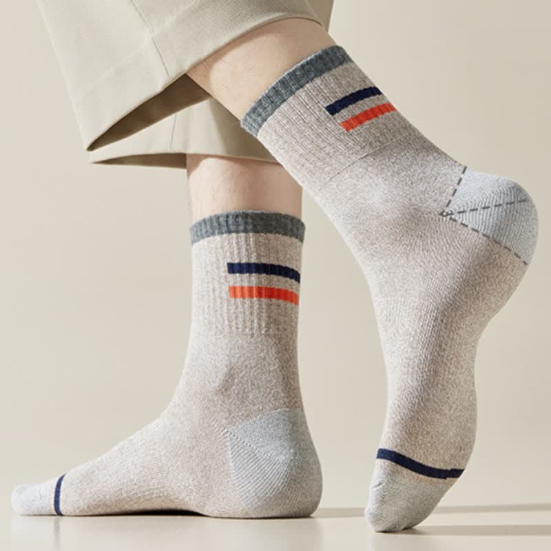 Calcetines de hombre con estampado de rayas de moda