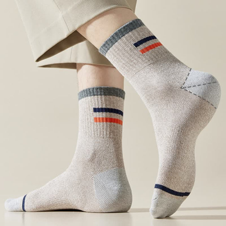 Calcetines de hombre con estampado de rayas de moda