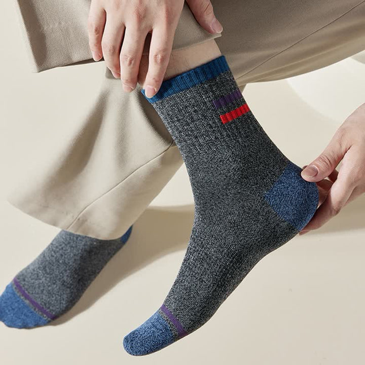 Calcetines de hombre con estampado de rayas de moda