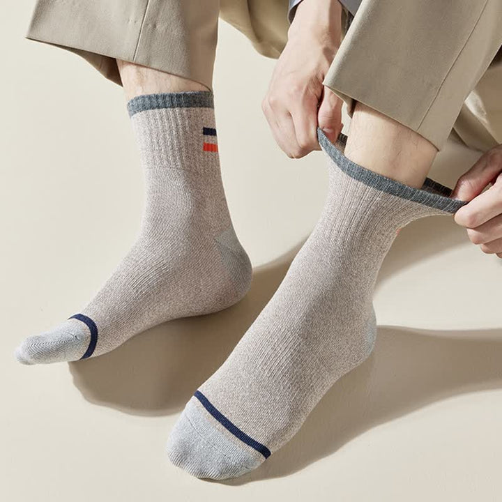 Calcetines de hombre con estampado de rayas de moda