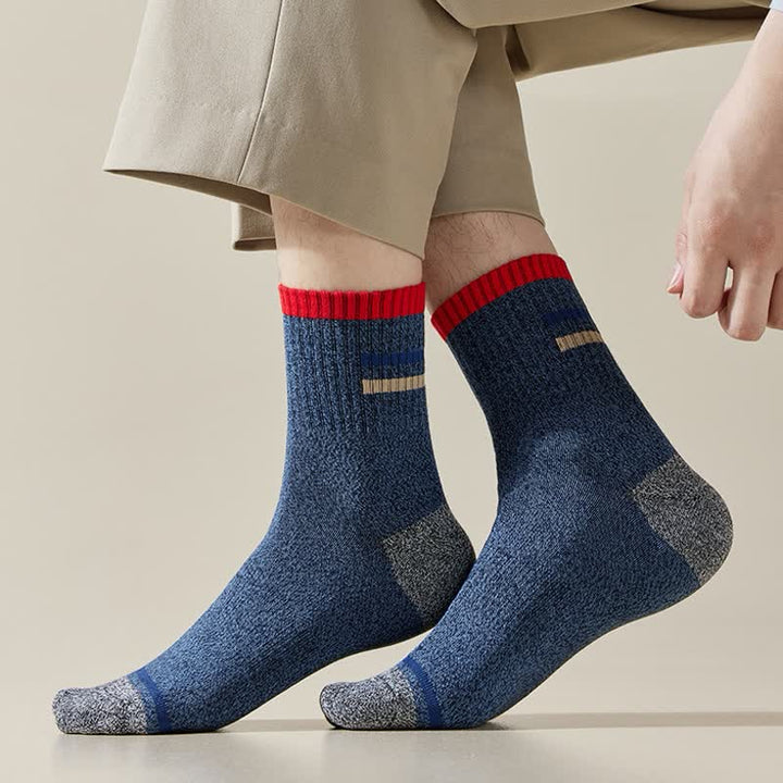 Calcetines de hombre con estampado de rayas de moda