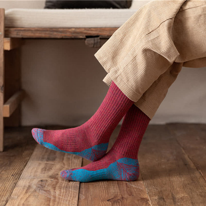 Calcetines cálidos con estampado abstracto elegante para hombre