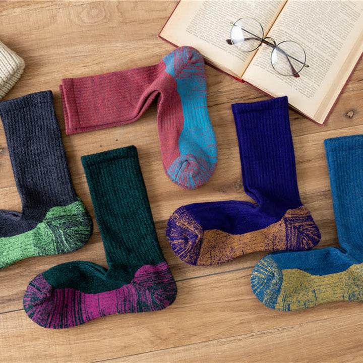 Calcetines cálidos con estampado abstracto elegante para hombre