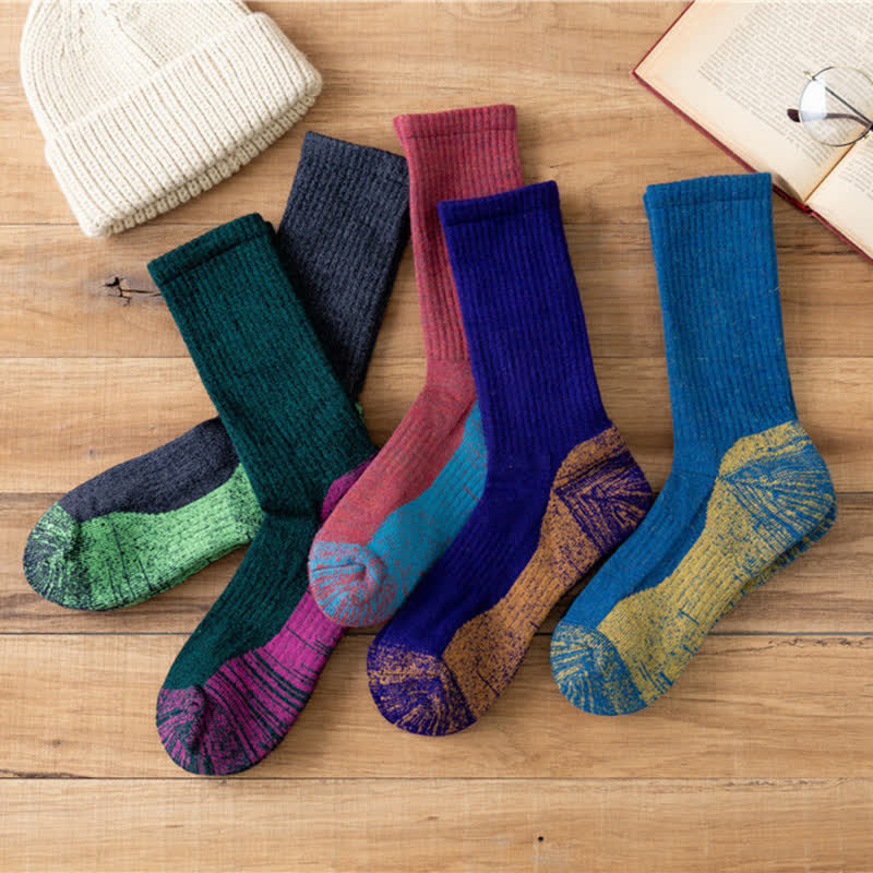 Calcetines cálidos con estampado abstracto elegante para hombre
