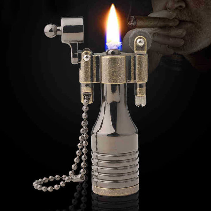Encendedor de queroseno recargable de estilo steampunk antiguo