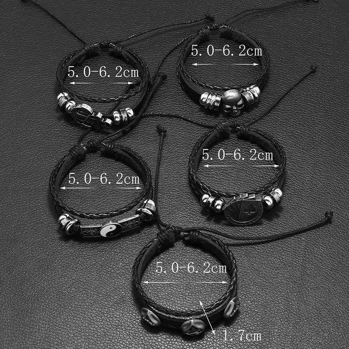 Accesorios elegantes Pulsera gótica Anillo Collar
