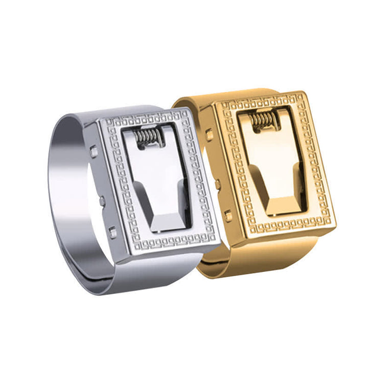 Anillo ajustable de hoja oculta multifuncional