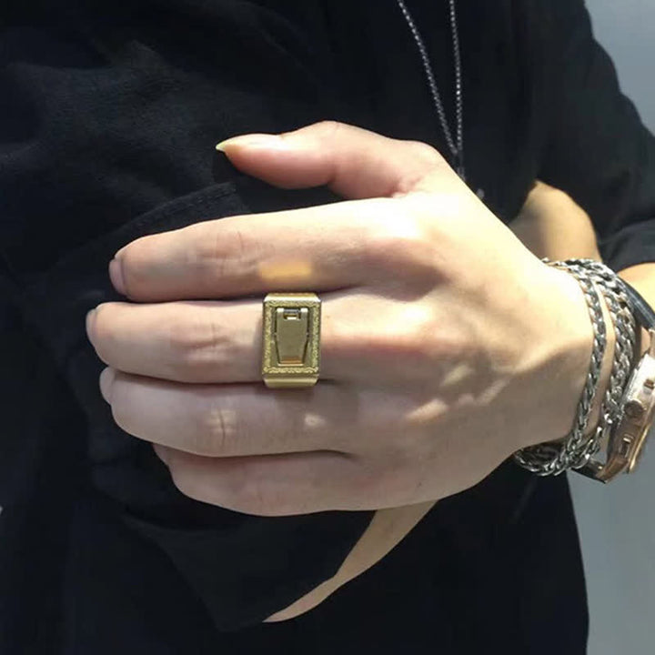 Anillo ajustable de hoja oculta multifuncional