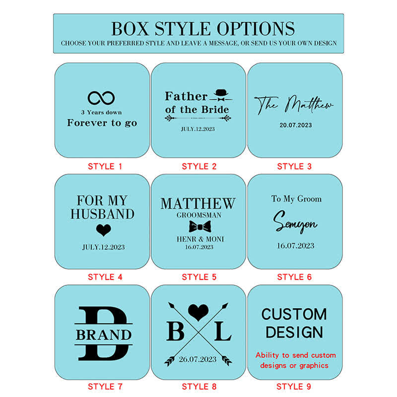 Juego de gemelos de madera con grabado personalizado para el día de la boda para hombre