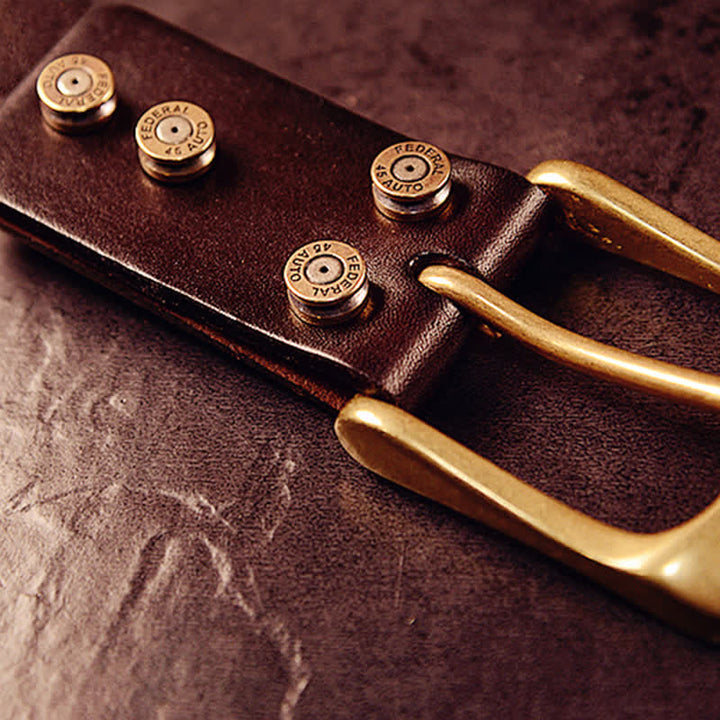 4 tornillos decorativos para cinturón con forma de bala, creativos y personalizados