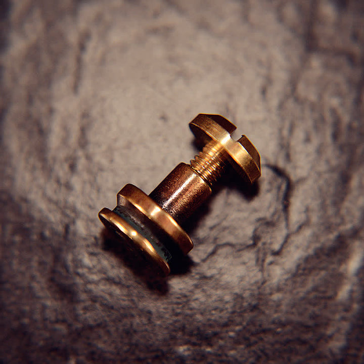 4 tornillos decorativos para cinturón con forma de bala, creativos y personalizados
