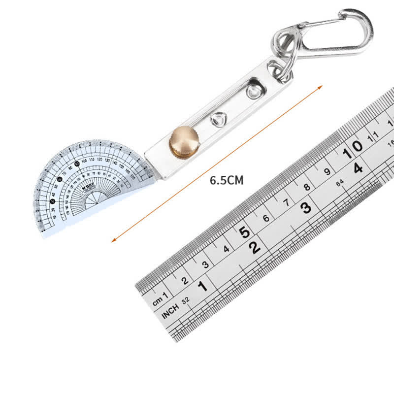 Mini cuchillo de empuje y tracción, herramienta de corte multiusos, llavero - Plata - image 2