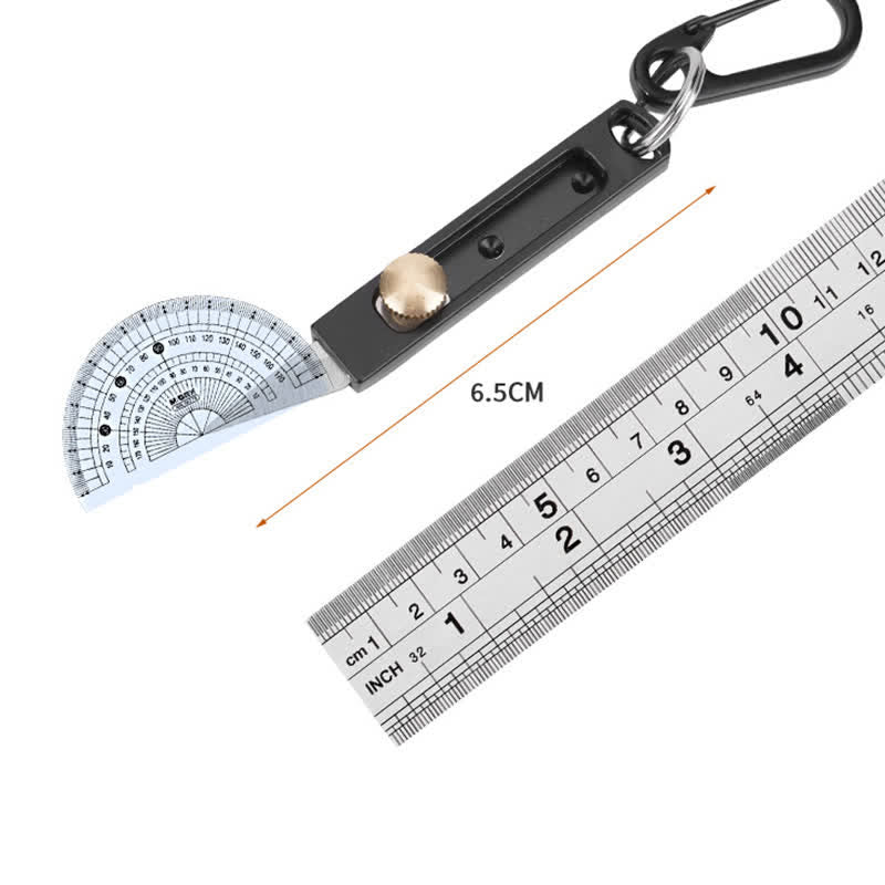 Mini cuchillo de empuje y tracción, herramienta de corte multiusos, llavero - Negro - image 5