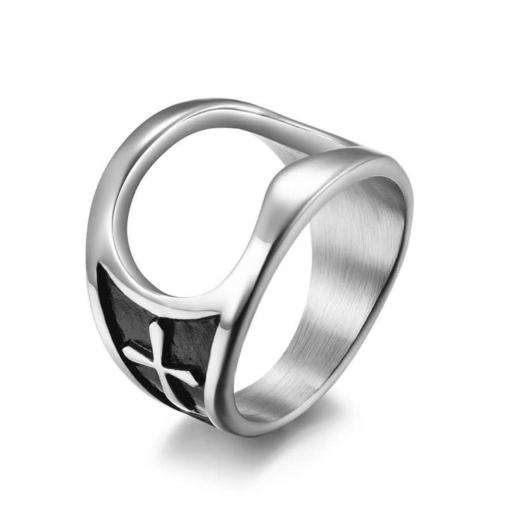Anillo abrebotellas con cruz de alivio funcional