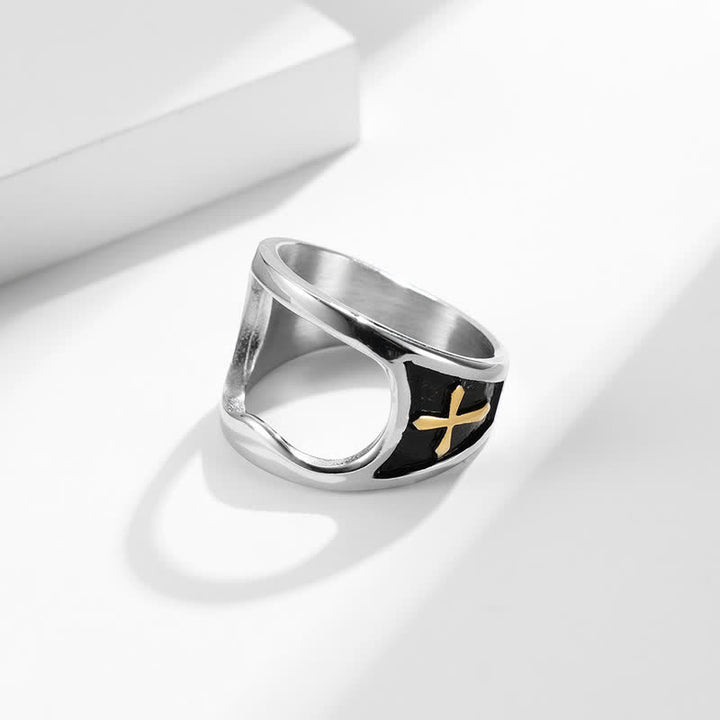 Anillo abrebotellas con cruz de alivio funcional