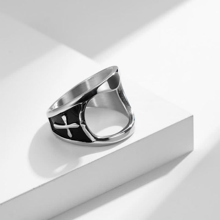 Anillo abrebotellas con cruz de alivio funcional