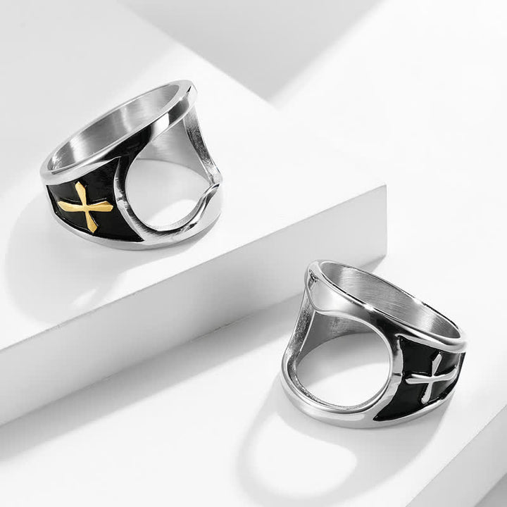 Anillo abrebotellas con cruz de alivio funcional