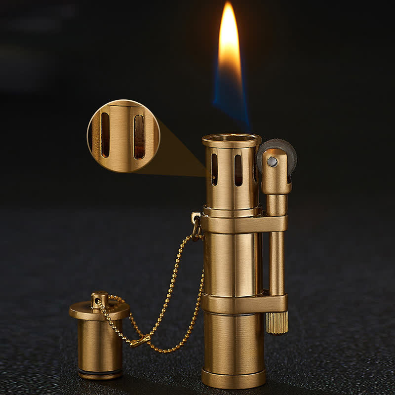 Encendedor de queroseno recargable con forma de bambú novedoso