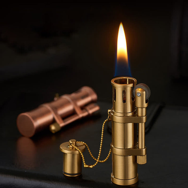 Encendedor de queroseno recargable con forma de bambú novedoso