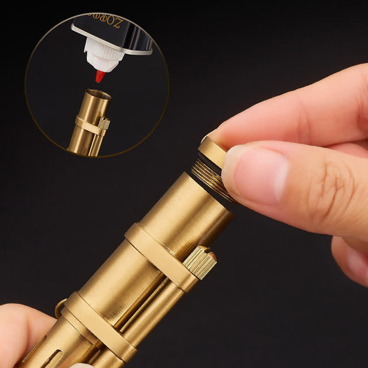 Encendedor de queroseno recargable con forma de bambú novedoso