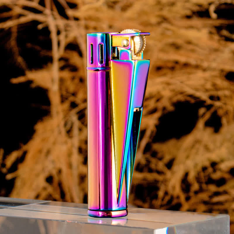 Encendedor de queroseno recargable, cilíndrico, sencillo y elegante
