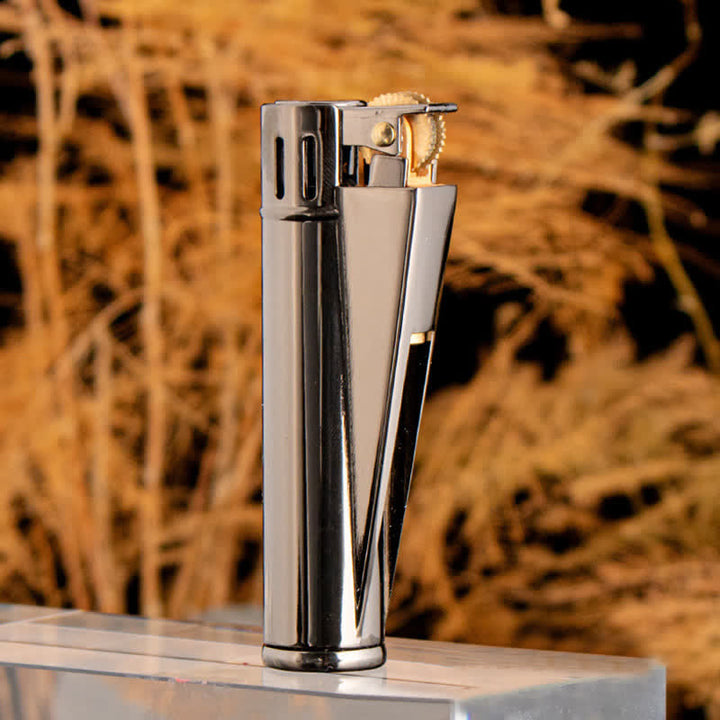 Encendedor de queroseno recargable, cilíndrico, sencillo y elegante