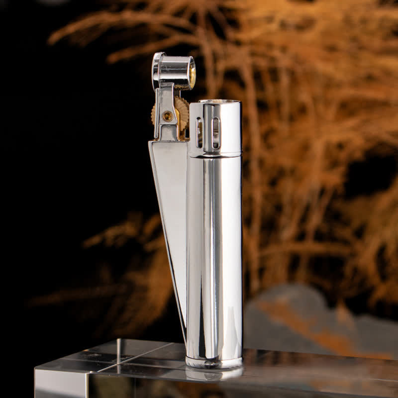Encendedor de queroseno recargable, cilíndrico, sencillo y elegante
